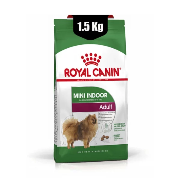 غذای خشک سگ مینی ایندور ادالت رویال کنین (Royal Canin Mini Indoor Adult) وزن 1.5 کیلوگرم